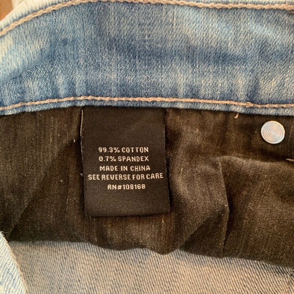 RSQ Jeans Seattle Crop Tapered Light Wash 27.25” - Picture 7 of 7